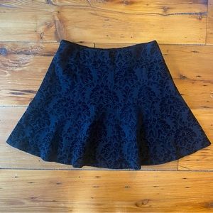 J. McLaughlin Velvet Embossed Skirt
